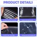 18 x 24" Large Plastic Storage Bags With Zipper 5 Gallon Large Zipper Bags for Storage Moving, Travel and More (2 Mil Thick,25 pack)