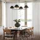 Pinch Pleated Linen Curtains 90 Inches Long for Living Dining Room Bedroom 2 Panel Set Beige White Cream Pinch Pleat Curtain 90 Inch Neutral Boho Floor to Ceiling Curtains Semi Sheer Linen Drapes, 40"W x 90"L (Pack of 2), Beige White