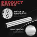 LCGP 3" Custom Mandrel Straight Exhaust Pipe, 35" Long, Made of High Quality Stainless Steel Fit 3 Inch Exhaust Pipe