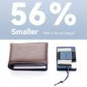 2 x Minimalist Slim Metal Mens Wallet - RFID Blocking Credit Card Holder with Cash Strap and Lanyard - Aluminum Small Thin Front Pocket Wallet (Metalblue)