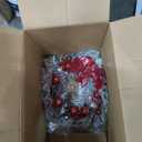 Braiton Christmas Wreaths Decoration for Front Door, Wall Hanging Christmas Snowball Red Berry Pine Cone Garland Ornament for Xmas Party Indoors and Outdoors Home Decor,Red,6 PCS Set