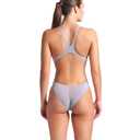 ARENA Women's Solid Team MaxLife Swimsuit Swim Tech Back One Piece Racing Bathing Suit Competition Training Swimwear, Sea Foam/White, US Size 28