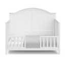 Storkcraft & Graco Toddler Safety Guardrail Kit with Slats (White) GREENGUARD Gold Certified, Converts Compatible Storkcraft & Graco Crib to Toddler Bed, Kit Includes 2 Guardrails
