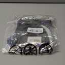 BAOHULU Leotards Girls Gymnastics Embroidery Shiny Aqua Rose Diamond Dance Clothes (7-8 Years, Black Purple)