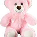 Teddy Bear Plush Toy, 13.5 inch Teddy Bear Stuffed Animal Birthday for Kids Girl Friends Pink