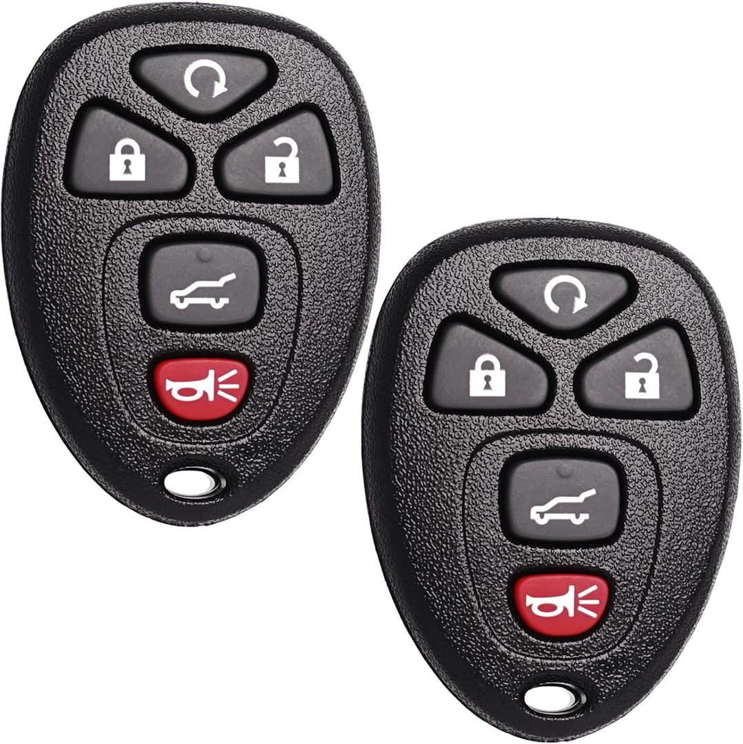 SUPALAND Remote Key Fob Replacement Fits for Chevy Traverse 2007-2016 Tahoe Suburban GMC Acadia Yukon XL Buick Enclave Cadillac Escalade Saturn Outlook OUC60270 OUC60221 Keyless Entry Remote Control