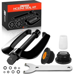 For Seastar HC5345 Seal Kit Front Mount Hydraulic Steering Cylinder Seal Kit with Pin Wrench HS5157 & Support Bracket Puller, Compatible with HC5340, HC5341, HC5342, HC5343, HC5344, HC6750, HC6751