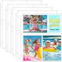 Fabmaker 100 Pack 4x6 Photo Sleeves for 3 Ring Binder - 600 Photos, Clear Album Refill Pages, Acid Free Plastic Archival Protector Sleeves, Pages Sheets for 8.5x11 Binder