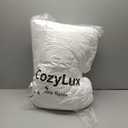 CozyLux Twin Comforter Set with Sheets 5 Pieces, White Seersucker Textured Bed in a Bag for Girls, Luxury Soft Bedding Set with Down Alternative Comforter, Sheets, Pillowcases & Shams for All Seasons