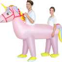 XYJKIDSES Inflatable Unicorn Costume for Couples Halloween Costumes for Adults Funny Inflatable Costume Adult Blow Up Costumes for Cosplay Party