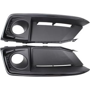 ApplianPar 2Pcs Front Left Driver and Right Passenger Side Bumper Fog Light Cover Bezel for Civic 2019-2021