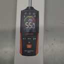 LASELION MS04 Pinless Moisture Meter with Ball Probe for Non-Destructive Area Scans Ideal for Wood Walls and Construction Materials Customizable Humidity Alarms Built-in Flashlight