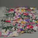 Quality 2 Yards 47" Wide Mixed 3D Flowers on Soft Tulle Embroidery lace Fabric by Yard 47 * 72 inches (Off White)