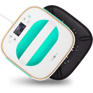 HTVRONT Heat Press Machine for T Shirts, 10"X10" Portable Tshirt Press Machine, Fast Heat-up Iron Press Heat Transfer Machine for Hat, Vinyl, Sublimation, Mint Green 