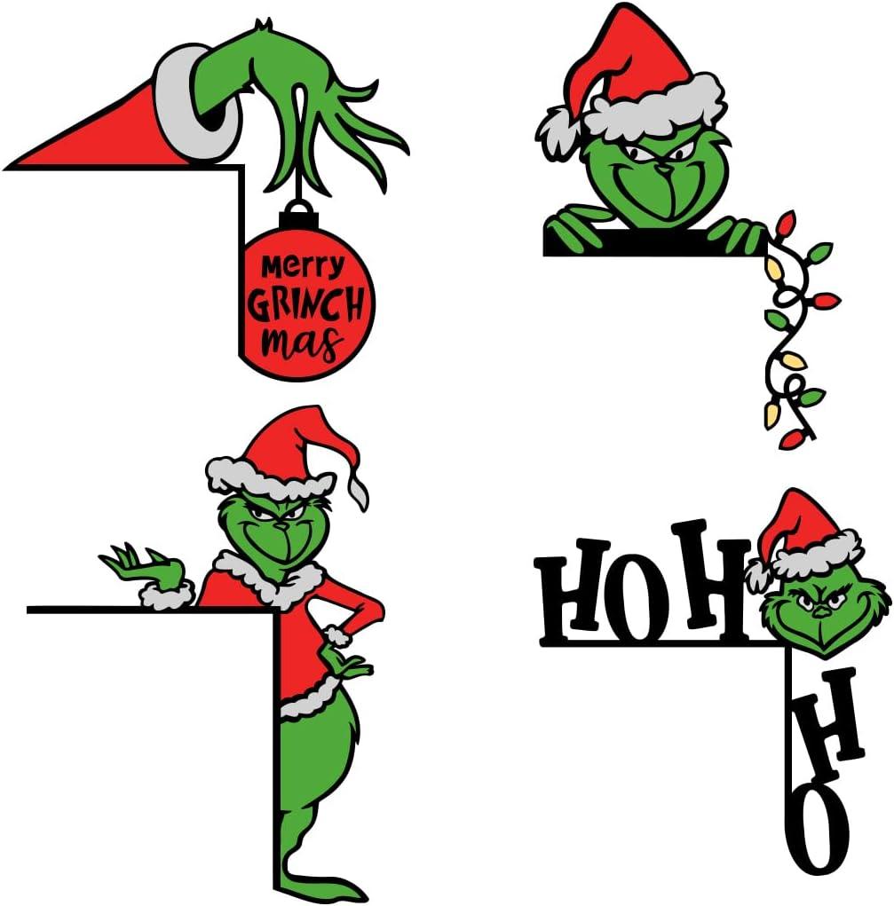 Christmas Door Stickers Christmas Door Decal Removable Christmas Window Decal Sticker Decor for Holiday Living Room Bedroom Decorations