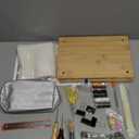 Book Binding Kits, Bamboo Wood Book Press with Plastic Bone Folder, Waxed Thread, Book Binding Materials for Beginners Bookbinding Supplies