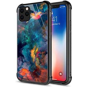 CARLOCA Compatible with iPhone 11 Case,Aquatic Green Nebula for iPhone 11 Cases for Men Boys,Graphic Design Shockproof Anti-Scratch Hard Back Case