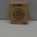 BESKAR USB Clip on Fan, Portable Small Fan with Cord Powered, 3 Speeds Strong Airflow, with Sturdy Clamp, Quiet Personal Desk Fan (Black)