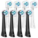 iO 8 PCS Replacement Heads Compatible with Oral B iO 2 3 4 5 6 7 8 9 10 Deep Clean Series Electric Toothbrush, Brush Heads with Medium-Hard Bristles Compatible with Oral B IO (Black/White)