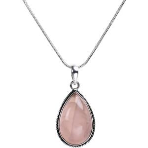 Variable Gemstone Pendant Necklaces (Rose Quartz)