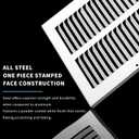 14x8 Vent Cover(Duct Opening Size),Air Return Vent Cover,Flat Vent Cover,Rejillas De Aire Acondicionado para Casa,Return Air Grilles,Outer Dimensions:15.75"Wx9.75"H(14"W x 8"H, Duct Opening)