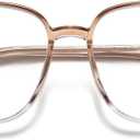JOLLYNOVA Blue Light Blocking Glasses for WomenOversized Lightweight TR90 Fashion Computer Eyeglasses (Gold)