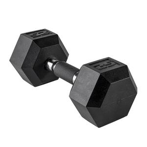 CAP 25lb Rubber Coated Hex Dumbbell, Comfort Grip, Free Weights, Single