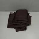 SpaceDresser Sheer Voile Window Treatment Rod Pocket Curtain Panels for Kitchen Bedroom Living Room Drapes Sunlight Filtering Privacy Semi Home Decor Assorted (Coffee, 52 W x 45 L)