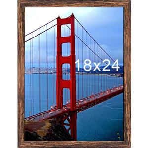 BESCRCL 18x24 Poster Frame, Picture Frames for Wall, Single, Brown
