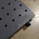 Pegboard Display Stand, Gondola Shelf Display for Convenient Grocery Office Supply or Liquor Stores, Standing Pegboard Display Two Sides Peg Board Panels, 20 Pieces Hooks (1 Unit Black-2 Sides)