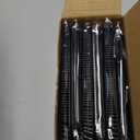 WDF 300 Pieces Black Plastic Mini Spoons-4 Inches Black Plastic Tasting Spoons for Desserts-Heavy Duty Plastic Spoons Perfect for Coffee/Cake/Desserts/Appetizers for Halloween New Year/Graduation
