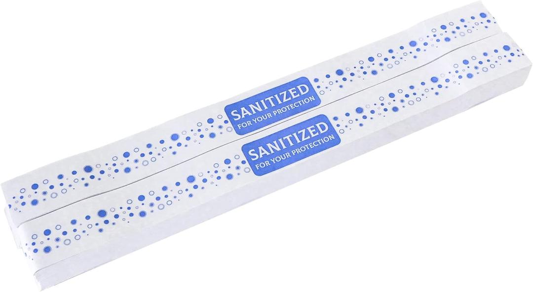 ESSENTIAL- Printed Toilet Seat Band 16-1/2" Wide X 1-1/2" Deep Use In Hotels and Motels (Case Of 500)