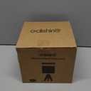 EDISHINE Boho Small Table Lamp, Walnut Color Wooden Tripod Bedside Lamp, Farmhouse Nightstand Lamp for Nursery, Bedroom, Office, Kid Room, Living Room, Grey Linen Lampshade, E26 Socket, 14.2 Inch