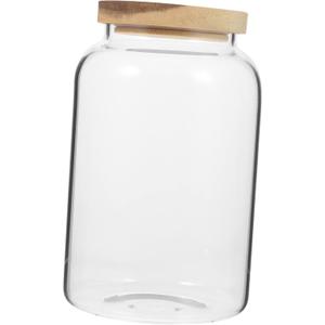 Glass Tea Canister with Lid High Borosilicate Glass Storage Jar for Tea Airtight Sealed Multi Function Canister for Kitchen Organization