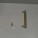 Amerock Esquire 6-5/16 inch (160mm) Center-to-Center Polished Nickel/Champagne Bronze Cabinet Pull, BP36559PNCZ