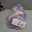 Cup Pong Game Set 24 Pcs 2 Oz Plastic Party Cups with 4 Pcs Ping Pong Balls for Christmas New Year Gift (Blue+Red) 7 Packs
