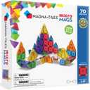 Magna-Tiles microMAGS 70-Piece Deluxe Magnetic Construction Set, The Original Magnetic Building Brand