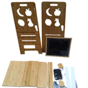 Wooden Kids Kitchen Step Stool Kitchen. Bathroom &:Bedroom With ChalkBoard