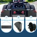 1 1/8" Angled Mud Flap Hangers for Semi Trucks Mud Flap Hangers Mudflap Hangers for Semi Truck Mud Flaps Brackets Splash Guard Mudguard Holder Mount