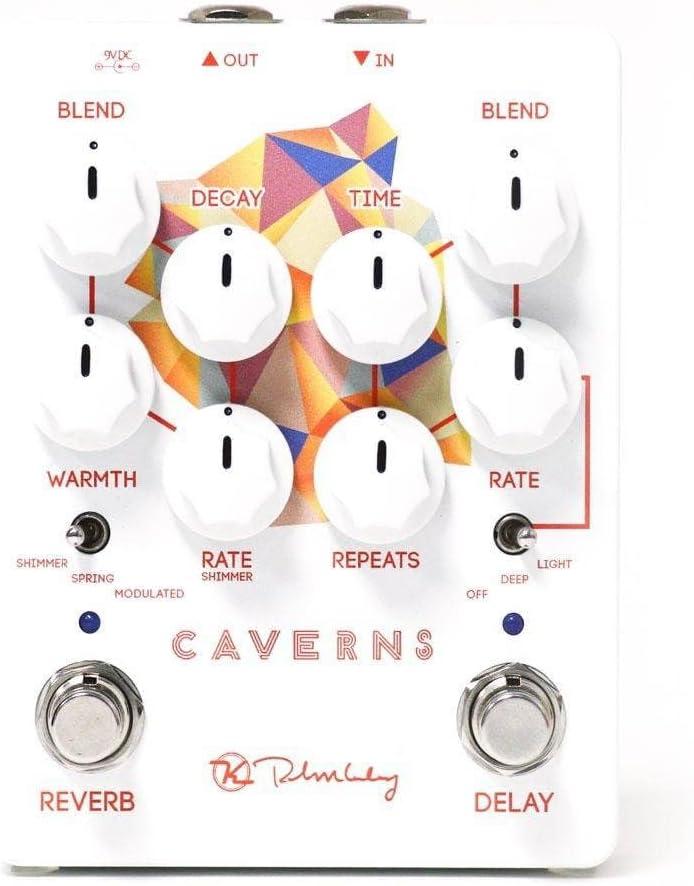 Keeley Caverns V2 Reverb and Delay Pedal, White (KCav2)