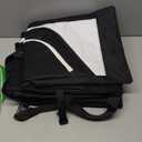 Ski Bag and Boot Bag Combo, Padded Skis Bag for Air Travel, Safety Reinforce Ski Carrier Bag Fits for Skis Up to 200 CM and Boots Up To Size US13, Water- resistant Ski Travel Bag (Black & White)