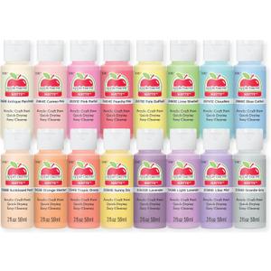 Apple Barrel, Acrylic Paint Set, 16 pc - 2 oz Bottles, Pastel Perfection, Perfect for DIY Arts and Crafts Projects