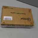 kinna Outdoor Solar Path Lights Waterproof Landscape Pathway Light with 6 White LEDs Garden Lighting Decorative for Patio Driveway Backyard (Black-4 Pack)