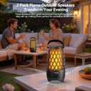 Outdoor Speakers Gifts for Men Bluetooth Speaker with Lights Multi-Sync up to 100 Speakers Auto-Pairing HD Stereo Sound Cool Stuff House Warming Gifts IPX5 Waterproof Lantern for Camp|Patio|Pool|Yard