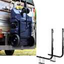 RV Bumper Mount Tote Tank Holder Carrier Heavy Duty Steel Support with Straps