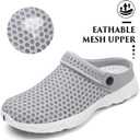 SAGUARO Men's Women's Quick Dry Garden Shoes Lightweight Breathable Gardening Clog Water Shoes Mesh Sandals for Sports Outdoor Beach Pool Exercise Size 43