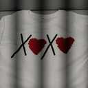 Valentines Heart Sweatshirts For Women Love Sweatshirt Cute Heart Graphic Sweater Casual Patch Pullover Tops White XL