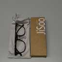 JiSoo Reading Glasses Women 3.5 Stylish Designer Readers 3.5, Womens Reading Glasses 3.5+ with Spring Hinge, Tortoise