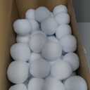 Homiar 50 Pack Snow Toy Balls for Kids Indoor, Artificial Snow Fight Balls Kids Toys, Indoor Snow Fight Ball Set, Soft Snow Fake Balls Party Supplies Parent Child Throwing Game