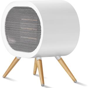 Cute Space Heater, Portable Space Heaters for Indoor Use, 1000W Small Electric Desk Heater for Bedroom or Office Gifts for Women, 3 Mode PTC Ceramic Heater, Mini Heater Overheating Tip-Over Protection (White)